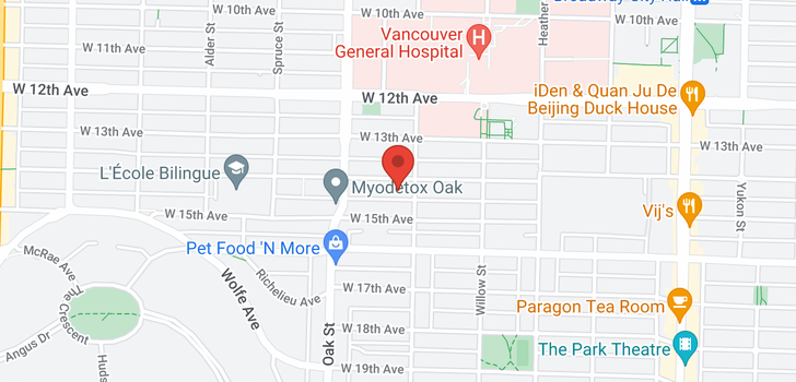 map of 906 W 14TH AVENUE